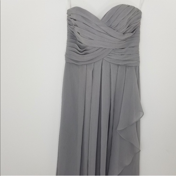 David's Bridal gown dress Mercury 2 strapless - Picture 4 of 7